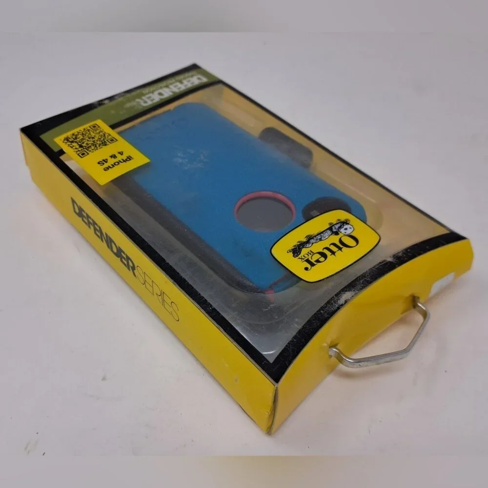 NIB Otter Box Defender Rugged Protection iPhone 4/4S Case Blue Teal Belt Clip